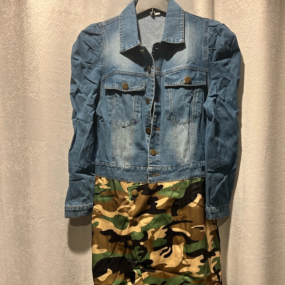 Camo Jean Jacket